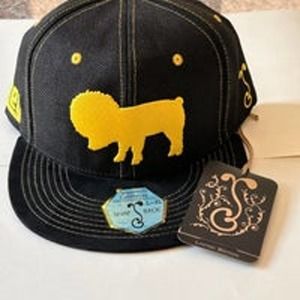 NWT Grassroots California 420‎ Limited Edition Black Yellow Snap Back Hat L/XL